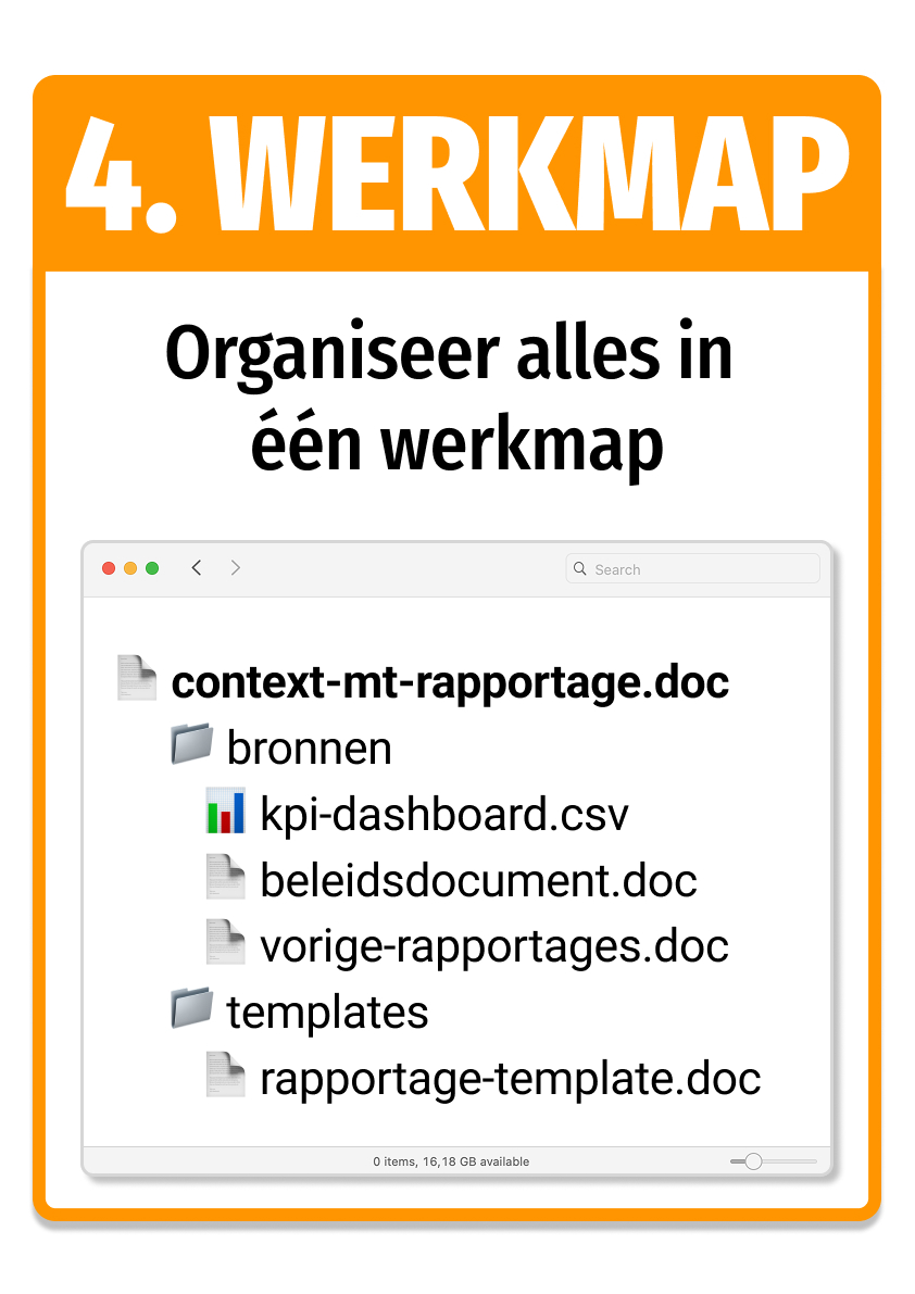 Stap 4: Werkmap